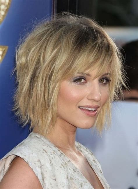Thin hair keeps bangs from hiding too much layered and wavy fine hair gives the illusion of being thicker, and straight thin hair sharpens features. Top 10 hottest trending short choppy hairstyles with bangs ...
