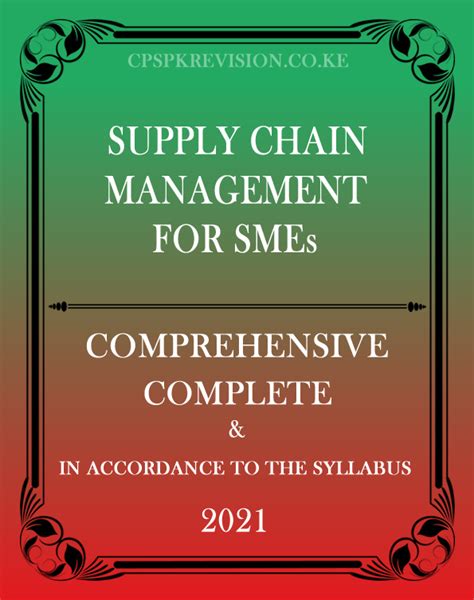 Supply Chain Management For Smes