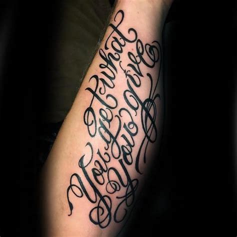 Top 41 Forearm Quote Tattoo Ideas 2021 Inspiration Guide
