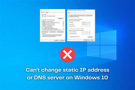Fix Cant Change Static Ip Address Dns Server Windows Ip Address Dns Port Forwarding