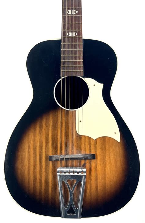 Vintage Stella Harmony Acoustic Guitar In Good Condition Copy