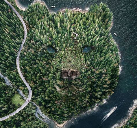 Inspired By Pareidolia This Artist Adds Faces To Natural Landscapes