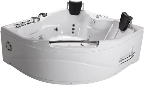 Deluxe 2 Person Jetted Whirlpool Massage Hydrotherapy Bathtub Tub Indoor