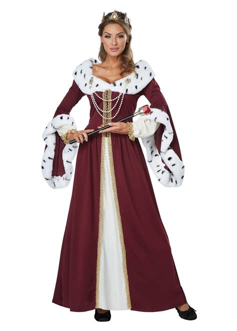 Womens Royal Queen Costume Historical Costumes