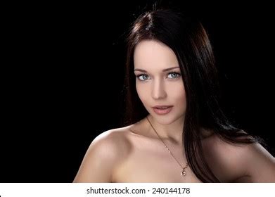 Beautiful Sexy Brunette Girl Posing On Stock Photo 240144178 Shutterstock