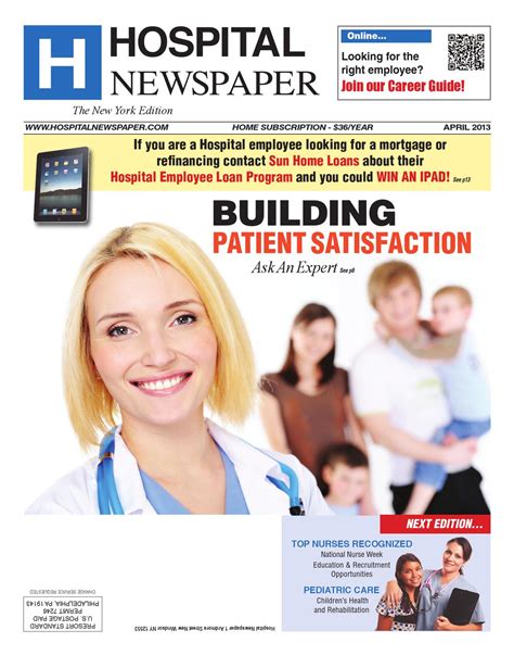 Hospital Newspaper New York April Edition By Belsito Communications Inc