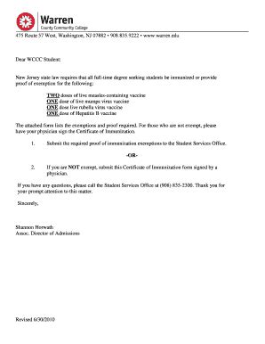 Rest assured that i do practice a form of immunization that keeps my . Editable nj vaccine religious exemption letter - Fill Out ...