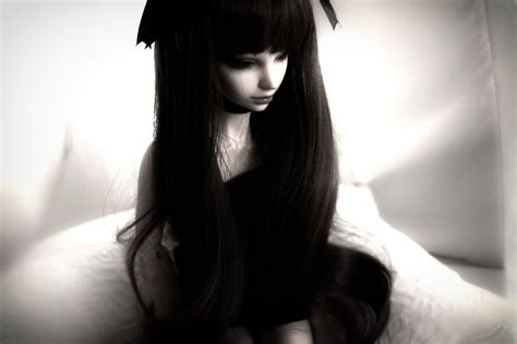 Free Images Black And White Girl Darkness Hairstyle Long Hair