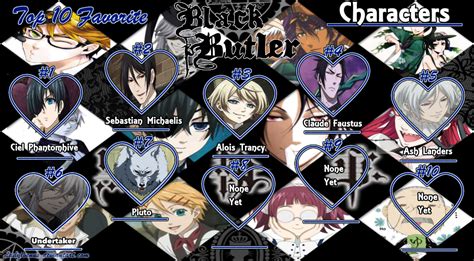 My Top 10 Black Butler Characters By Ladysesshy On Deviantart