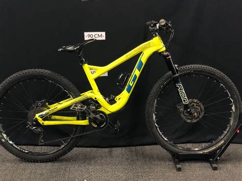 Neon Yellow Gt Sensor Full Suspension Downhill Mountain Bike With Front
