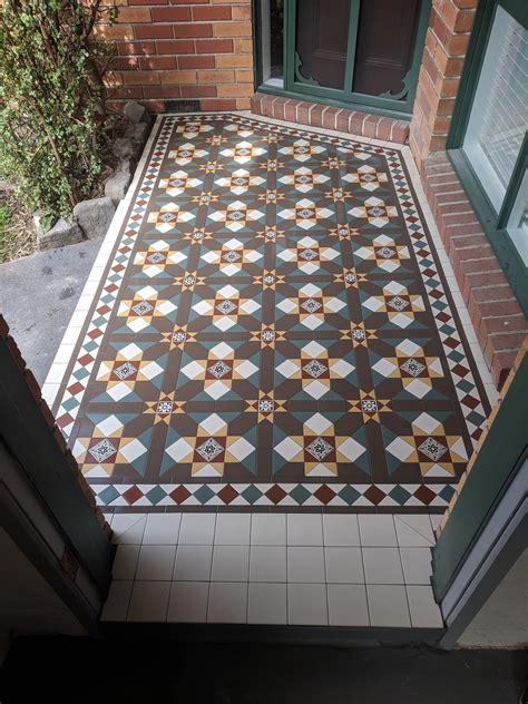 Amazing Look Of Fitzroy Pattern And Norwood Border Victorian Mosaic