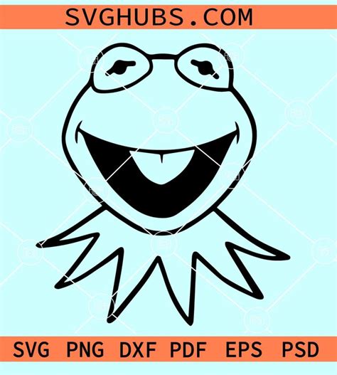 Kermit The Frog SVG The Muppets Show SVG Funny Frog SVG