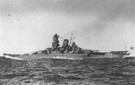 Rear Oblique View Of Japanese Battleship Yamato During Sea Trials 30