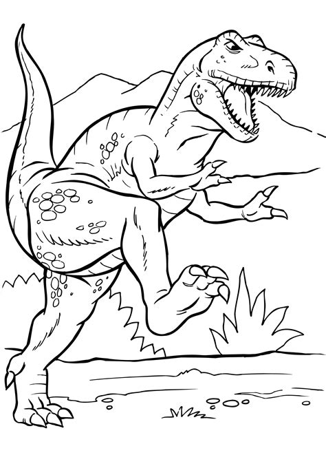 Allosaurus Coloring Pages Coloring Pages For Kids And Adults