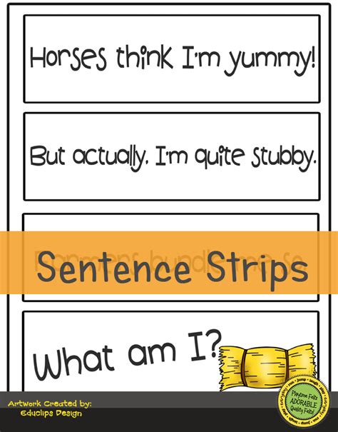 Sentence Strips Printable