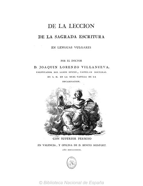 Cartas Eclesiásticas De D Joaquín Lorenzo Villanueva Al Doctor D