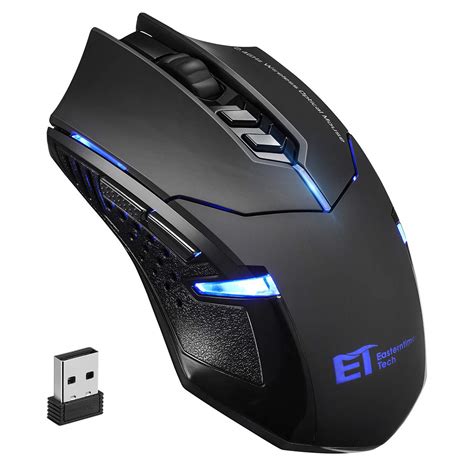 Wireless 2400 Dpi Gaming Mouse With Unique Silent Click2 Side Buttons