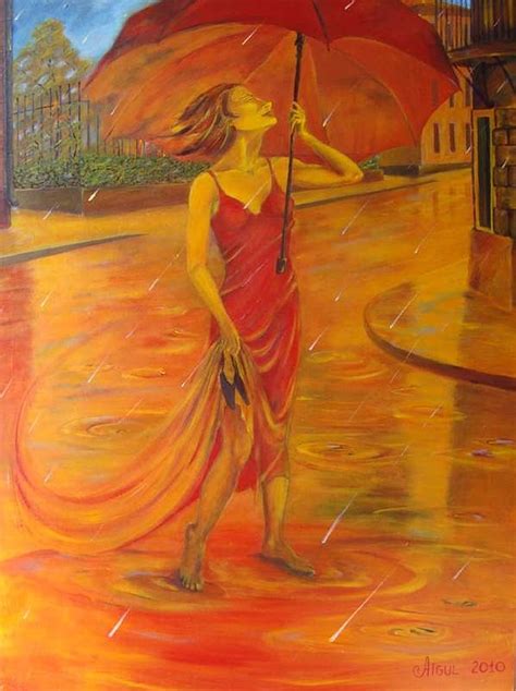 Summer Rain Painting By Aigul Merkulyeva Fine Art America