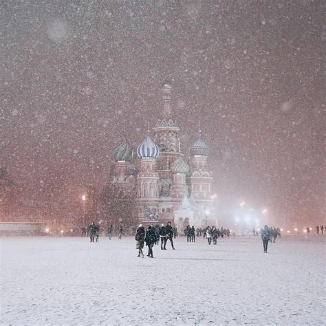 Snowfall In Moscow Russia Who Has Been To Russia What Did You Think