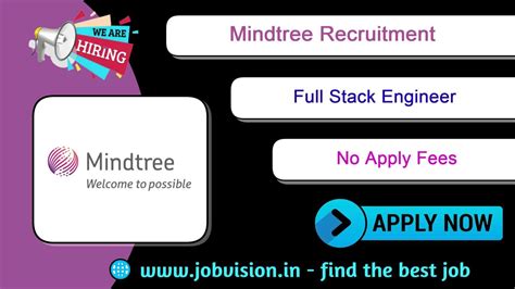 Mindtree Recruitment 2022 Full Stack Engineer