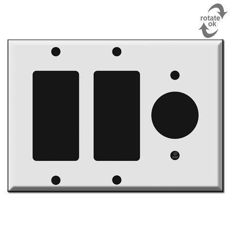 14 Round Outlet 2 Gfci Decora Rocker Wall Switch Plates