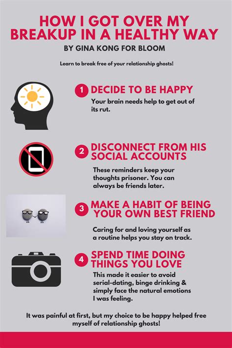 Infographic Showing Ways To Rebound After A Breakup Breakup Advice