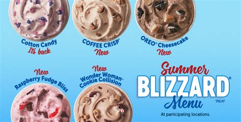Dairy Queen S New Summer Blizzard Flavours Have Arrived 107 5 Kool FM