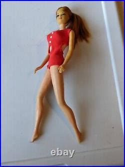 Vintage Barbie Redhead Twist Turn Stacey Doll In Original Swimsuit