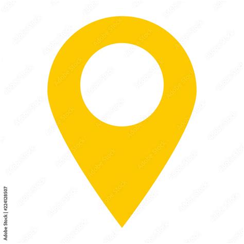 Vetor Do Stock Location Pin Icon On White Background Location Pin