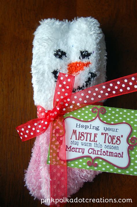 Gift ideas for christmas stocking. Mistle"toes" Gift Idea - Pink Polka Dot Creations