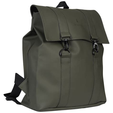 Rains backpack mini best laptop backpack for carrying anything and everything: RAINS Msn Backpack - Green - Free UK Delivery over £50