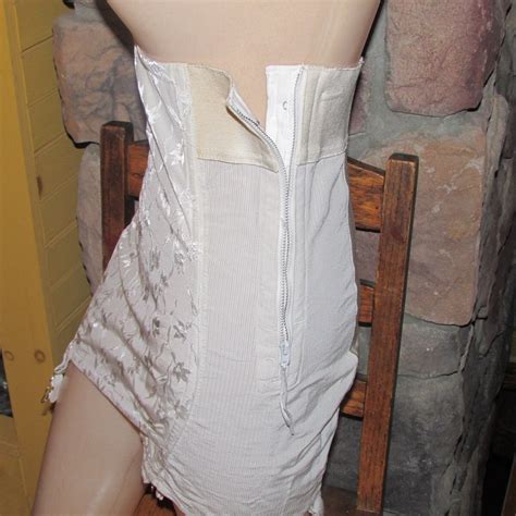 vintage late 1940s full obg girdle corset flirtation walk by