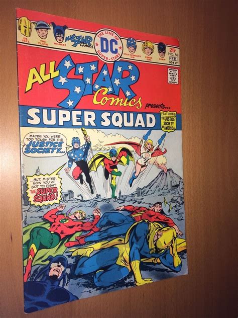 Dc All Star Comics Super Squad 58 Justice Society