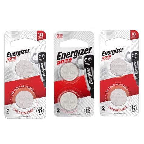 Energizer Cr2032 Cr2025 Cr2016 3v Lithium Battery 2pcs Blister Card