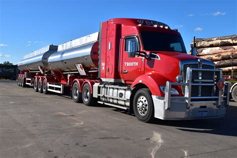 Kenworth T610 B Double Fuel Tanker Of Booths Transport Big Rig