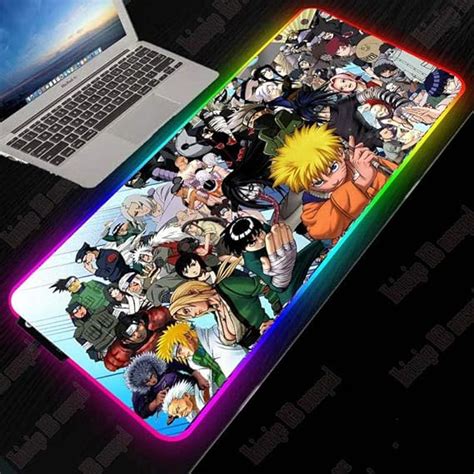 Mouse Pads Anime Naruto Characters Large Rgb Gaming