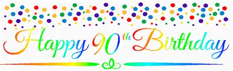 Happy 90th Birthday Banners Birthdaybuzz