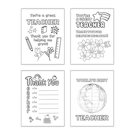 Teacher Appreciation Coloring Pages Free Printables