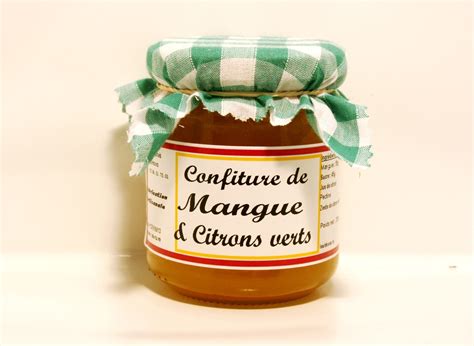 Confiture de Mangues et Citrons verts Confitures spécialités