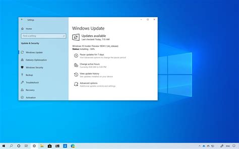 Windows 10 Build 19041 Leading To Version 2004 Releases Pureinfotech