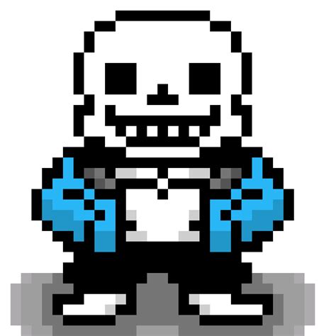 Pixilart Pixel Art Undertale Sans By Toddyn 8bits