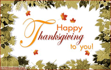 Thanksgiving Ecard For You Free Happy Thanksgiving Ecards 123 Greetings