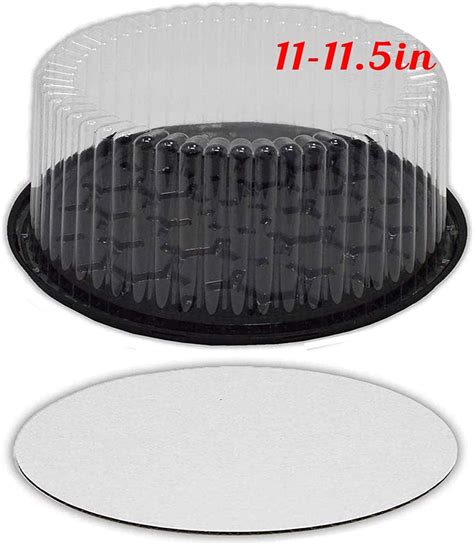 11 12 Plastic Disposable Cake Container With Clear Dome