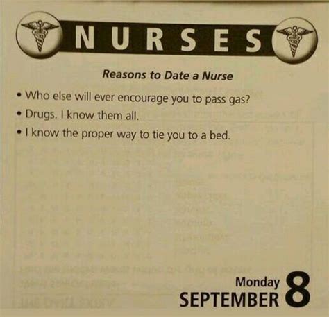 Reasons To Date A Nurse Dating A Nurse Nurse Funny Pictures