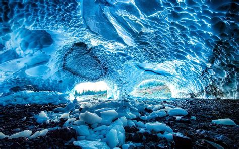 Cave Of Blue Ice Wallpapers And Images Wallpapers