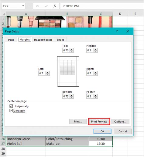 How To Center A Worksheet Horizontally Vertically In Excel