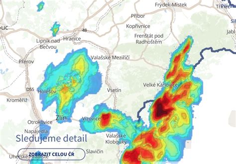 Jedním z nástrojů aktuálně využívaných při prognóze vývoje počasí a srážek je meteorologický radiolokátor (dále jen meteoradar). Radar bourky mapa