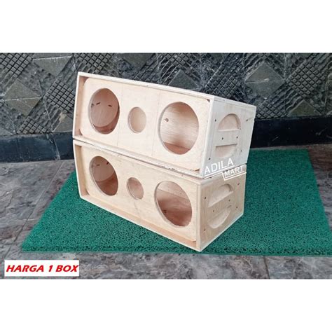 Jual Box Speaker 4 Inch Line Array Dobel Tweeter Bulat Shopee Indonesia