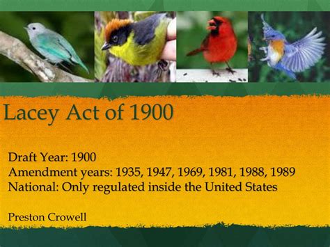 Ppt Lacey Act Of 1900 Powerpoint Presentation Free Download Id605518