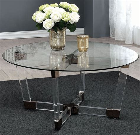 At wayfair, there are dozens of acrylic coffee tables waiting for you to discover. Chocolate Chrome and Clear Acrylic Coffee Table, 720718 ...